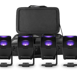 Freedom H1 PACK OF 4 Battery Washlight 10W RGBAW+UV BLACK